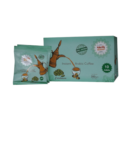 How the Traveler Coffee with Cardamom, Instant, Box of 10 Sachets - An authentic and rich Arabic flavor.