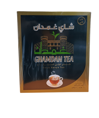 Ghamdan Kenyan Tea String 100 Tea Bags - An Exceptional Taste Experience