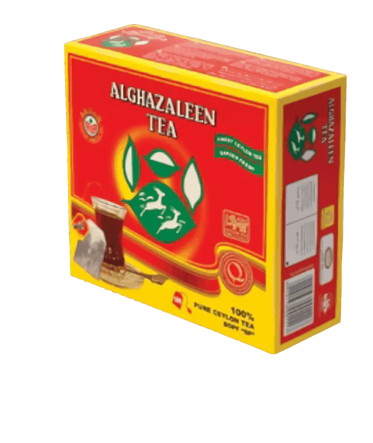 Al Ghazaleen Tea, Red Carton, 100 Tea Bags - An Exceptional Taste Experience