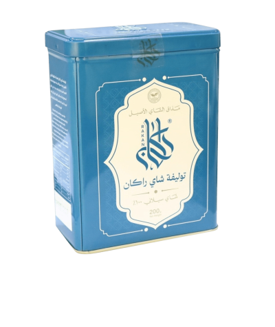 Rakan Tea Blend 200g in a metal tin.