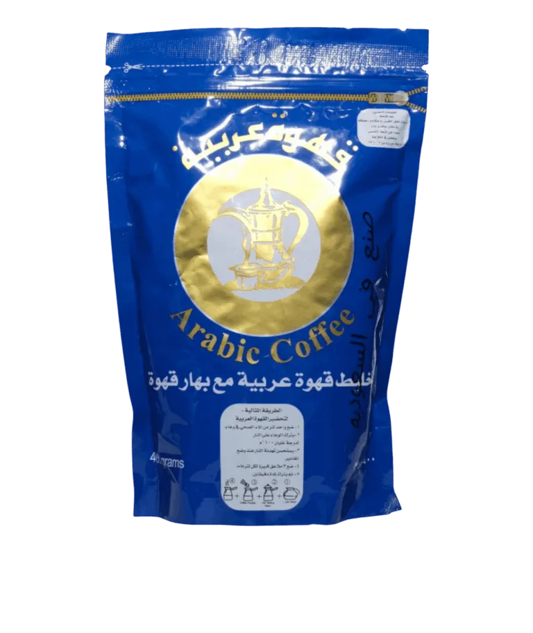 قهوة سعودية عربية الكيس الازرق 400 جرام قهوة عربية 400 جرام قهوة سعودية عربية الكيس الازرق 400 جرام - نكهة عربية أصيلة وغنية