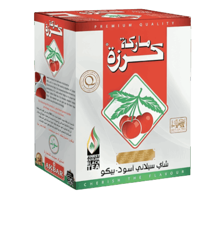 شاي كرزة بودر 450 جرام ⁨شاي أحمد بالهيل 500 جرام⁩ شاي كرزة بودر 450 جرام - تجربة مذاق استثنائية