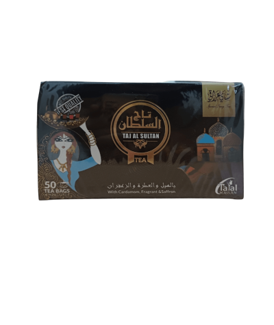 Taj Al Sultan Iraqi Tea, 50 Tea Bags - An Exceptional Taste Experience