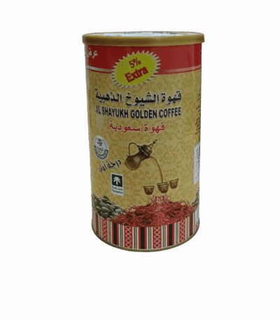 قهوة الشيوخ الذهبية سعودية بالهيل والزعفران الشاي 500 جرام قهوة الشيوخ الذهبية سعودية بالهيل والزعفران - نكهة عربية أصيلة وغنية