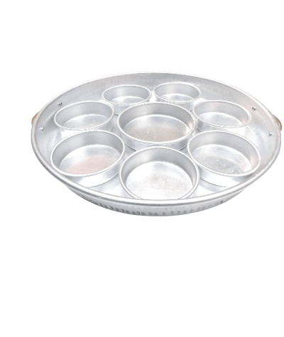 7-piece deep silver breakfast serving tray with lid (other)