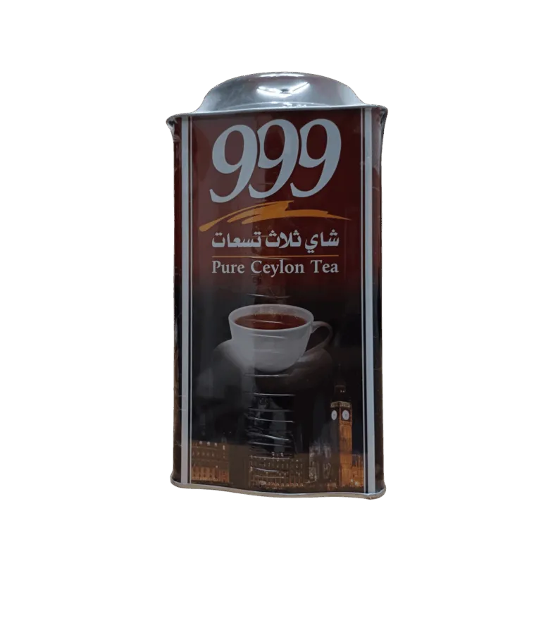 شاي ثلاث 999 تسعات علبه حديد الشاي شاي ثلاث  تسعات علبه حديد - تجربة مذاق استثنائية