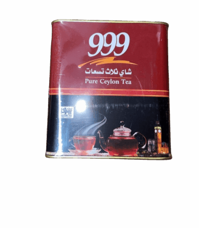 شاي ثلاث تسعات 999 شاي ثلاث تسعات 999 شاي ثلاث تسعات 999 علبة حديد - الشاي السيلاني النقي