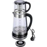 غلاية كهربائية زجاجية Super Crest 2000W مع فلتر شاي – موديل SCT-4001 - Image 2