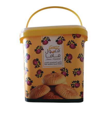 Mama's Maamoul with Premium Saudi Dates, Wholemeal Maamoul without Red Sugar, Large Size