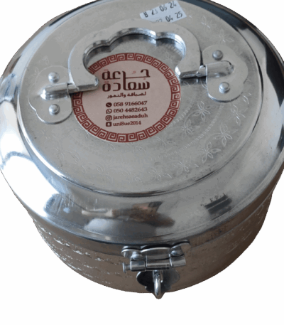 تمر بالهيل والزعفران علبة حديد كبير التمر تمر بالهيل والزعفران علبة حديد كبير