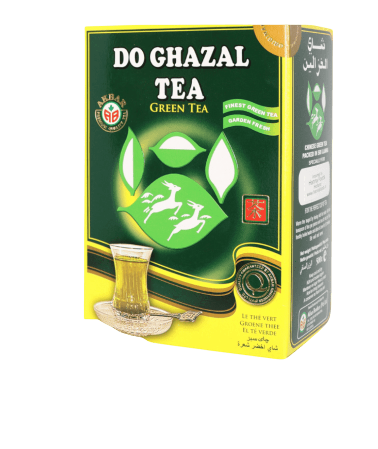 Image of Al Ghazaleen tea, green powder, cardboard
