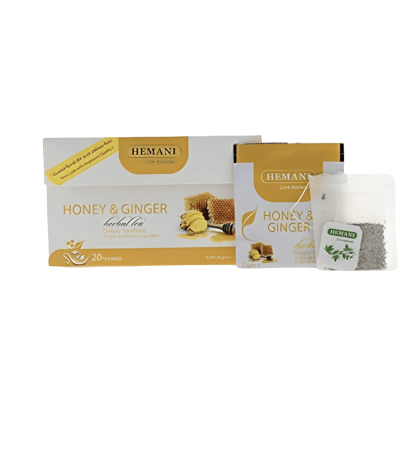 Ginger tea with honey, ginger lemon tea, ginger tea sachets with honey - an exceptional taste experience