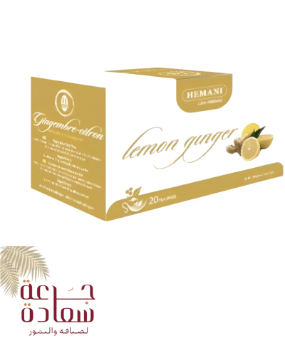 Ginger Lemon Tea Sachets - A bag of natural herbs