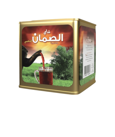 Al-Saman Golden Tea, Al-Saman Golden Tea, Al-Saman Golden Tea, Iron Can - Authentic Arabian Flavor