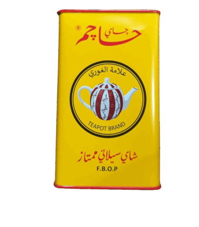 شاي حاجم شاي حاجم شاي حاجم علبة حديد - شاي سيلاني ممتاز بجودة فائقة
