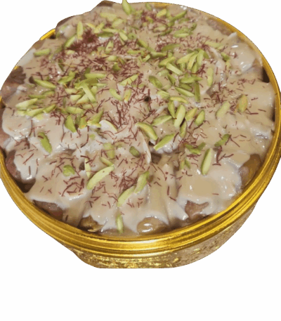 تمرية السعادة التمر تمر تمرية السعادة سكري القصيم رطب بالمكسرات والزعفران والطحينة علبة ذهبية