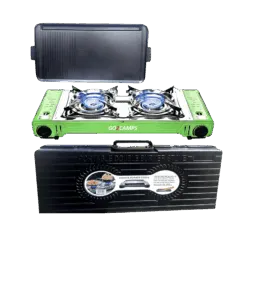 موقد تخييم موقد تخييم موقد تخييم كوري مزدوج الشعلة بوتان مع شواية شواء