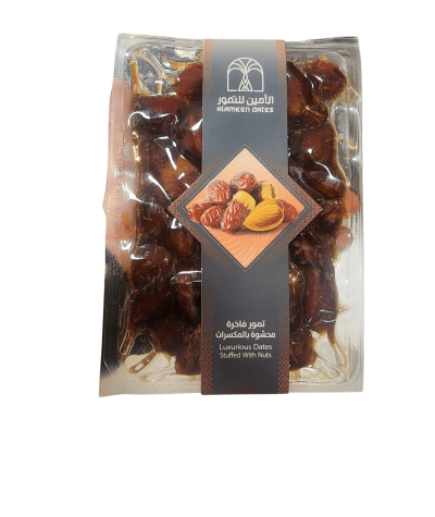 Premium Al-Amin dates stuffed with nuts. Premium Al-Amin dates stuffed with nuts. Premium Al-Amin dates stuffed with nuts.