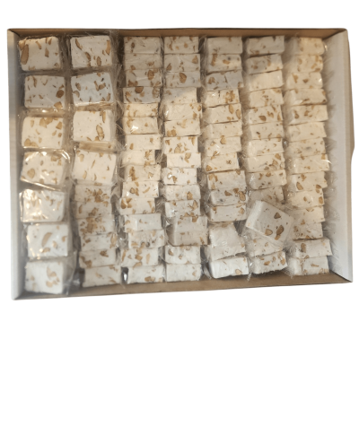 Luxury nougat with nuts, luxury nougat with nuts, luxury Turkish delight with nuts, luxury nougat with nuts