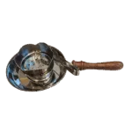 مبخرة فحم وبخور ستانلس ستيل بيد خشبية – آمنة وسهلة الاستخدام