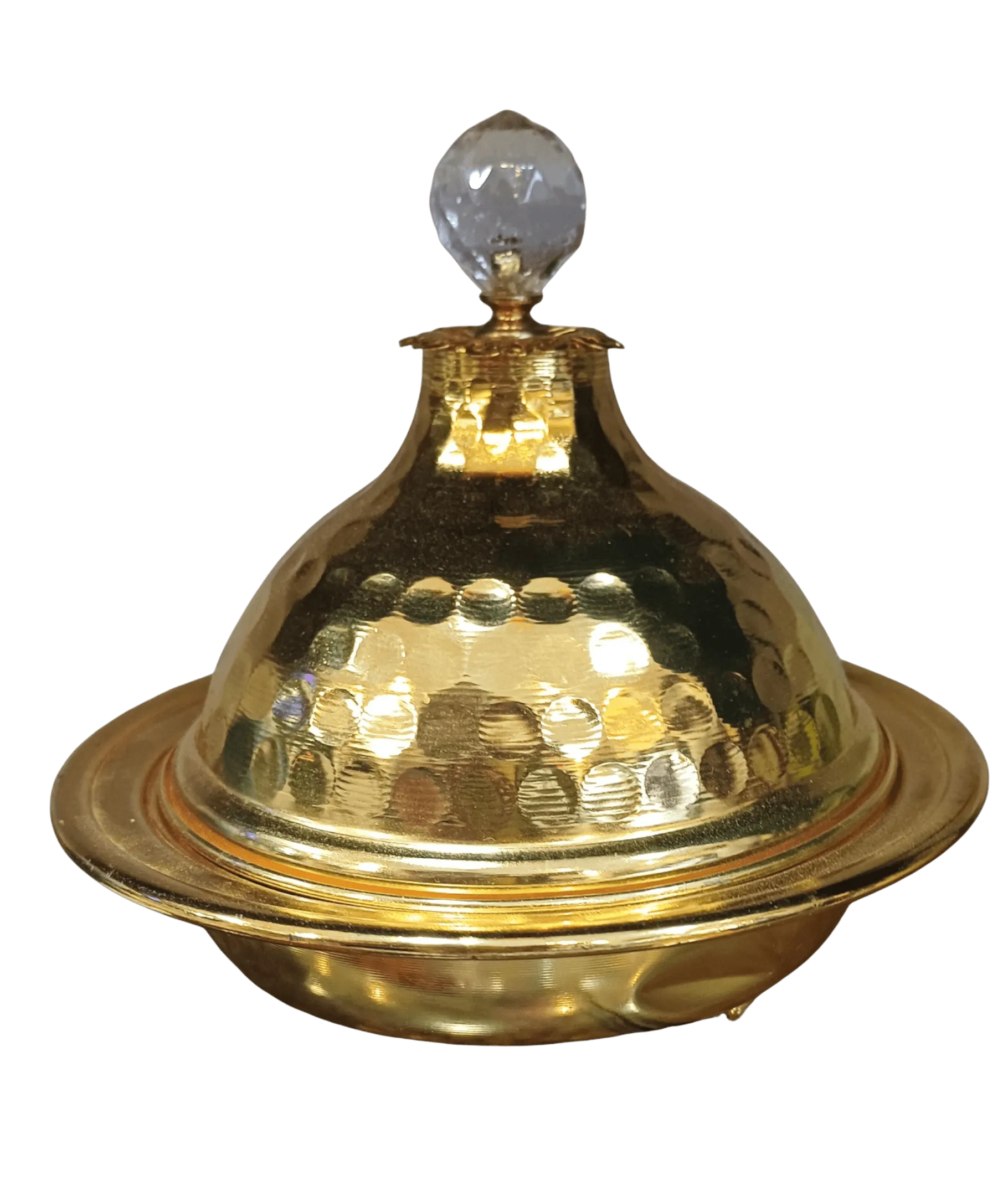 coffee-tools-1174450186_234b8d28-f9c0-4827-bd5c-56f3f3e24d77 Dar Al Ru'a Date Serving Dish with Ottoman Lid, Large Size, Gold | Coffee Tools