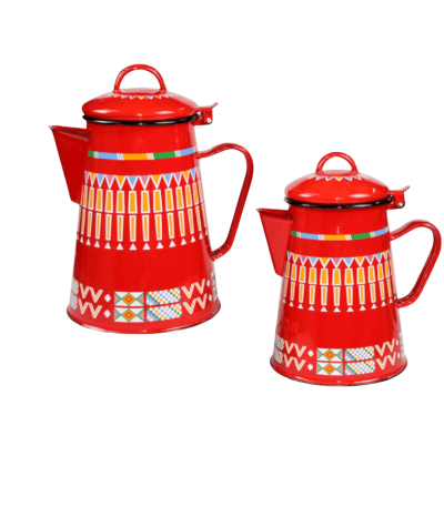 Traditional red milk pot | Coffee Tools