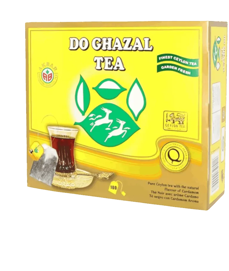 of ⁨شاي الغزالين احمر بالهيل علاق 100 كيس⁩ الشاي ⁨شاي الغزالين احمر بالهيل علاق 100 كيس⁩