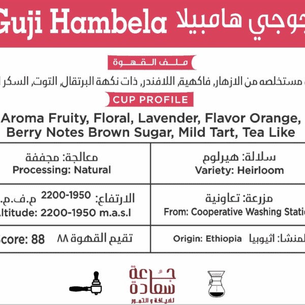 ⁨قهوة مختصة من اثيوبيا جوجي هامبيلا Specialty Coffee ⁨قهوة مختصة من اثيوبيا جوجي هامبيلا