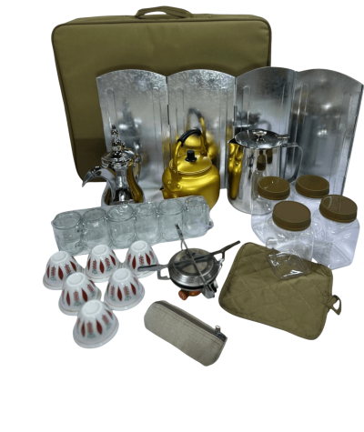 All-in-One Tea and Coffee Bag | Travel Tools | Beige All-in-One Tea and Coffee Bag - Stylish and Portable Design