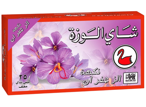 شاي الوزة بنكهة الزعفران - 25 كيس شاي مغلف